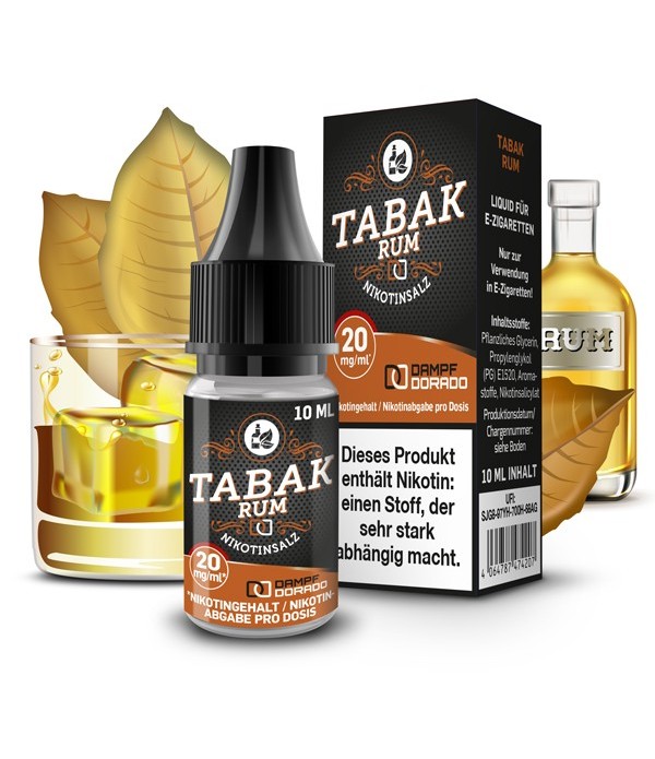 Liquid Tabak-Rum - Dampfdorado Nikotinsalz