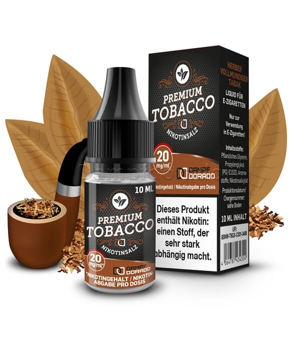 Liquid Premium Tobacco - Dampfdorado Nikotinsalz