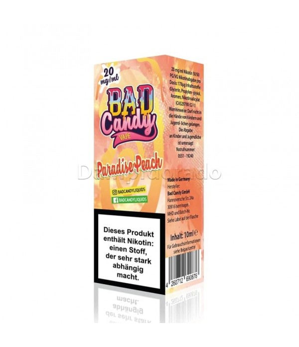 Liquid Paradise Peach - Bad Candy Nikotinsalz