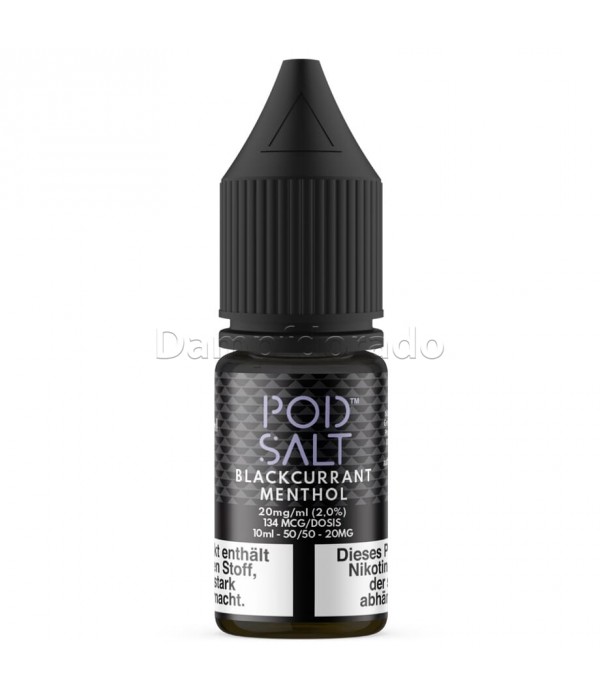 Liquid Blackcurrant Menthol - Pod Salt Nikotinsalz