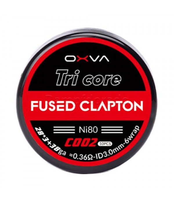 10 x OXVA Ni80 Fused Clapton Coils