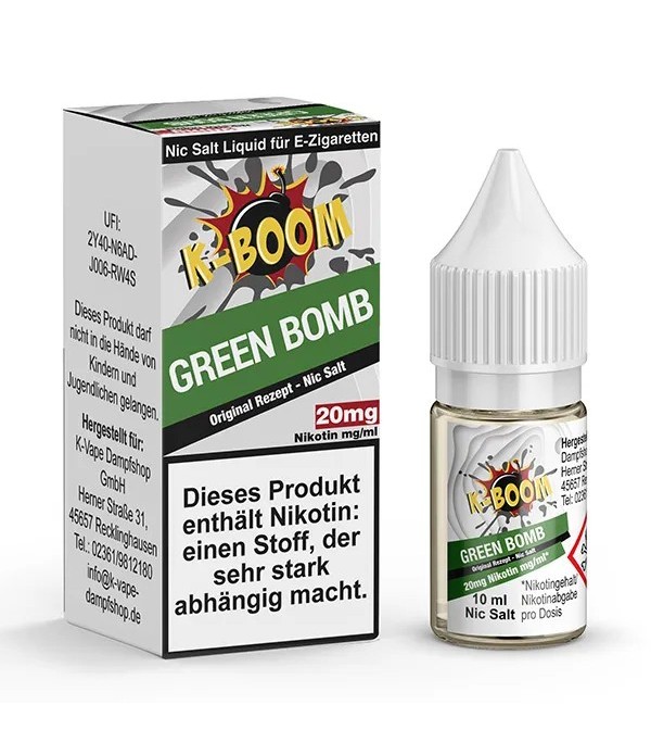 Liquid Green Bomb - K-Boom Nikotinsalz