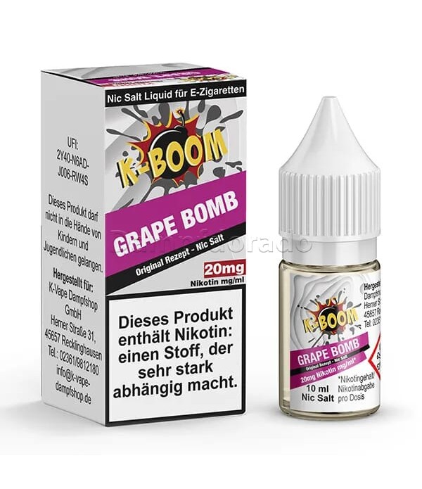 Liquid Grape Bomb - K-Boom Nikotinsalz