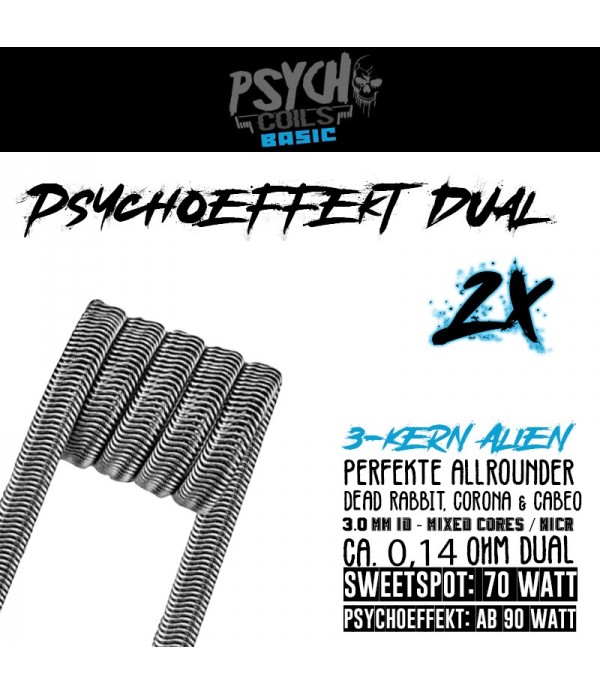 2 x Psycho Coils Psychoeffekt Handmade Coils