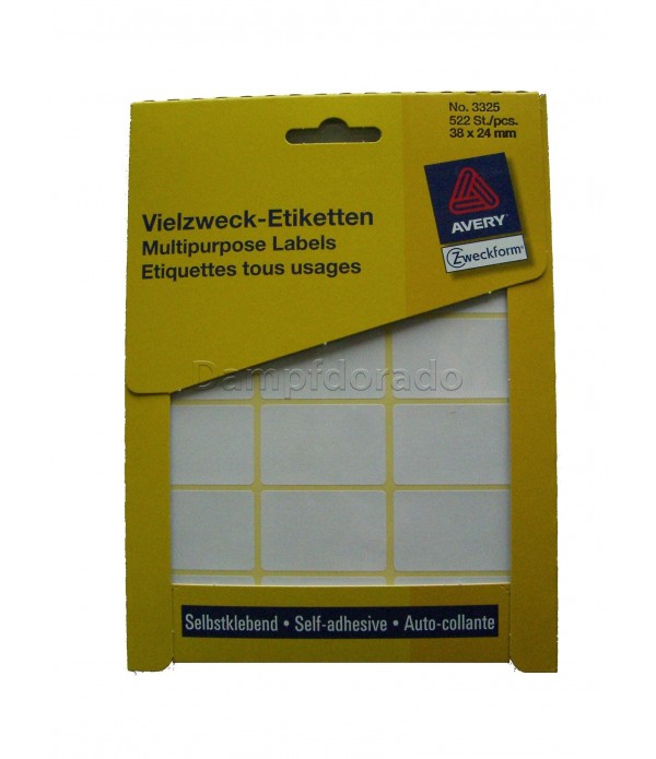 522 Etiketten 38 x 24 mm